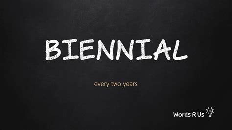 biennale pronunciation|How to pronounce BIENNIAL in English .